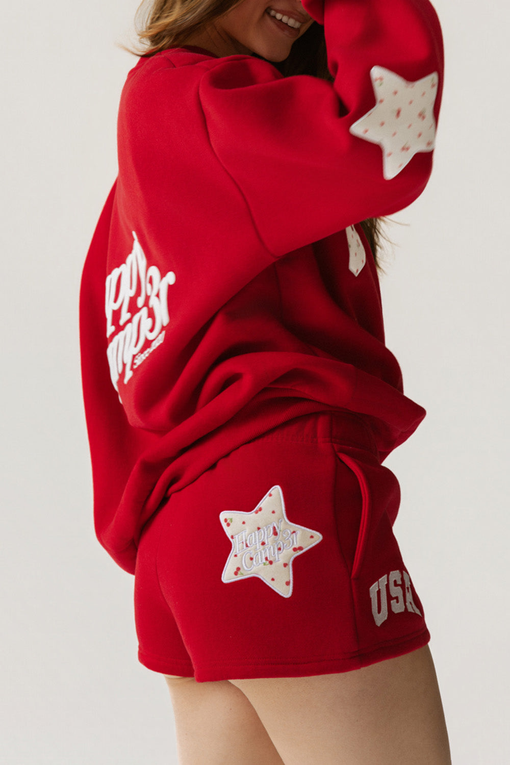 Red USA Core Shorts