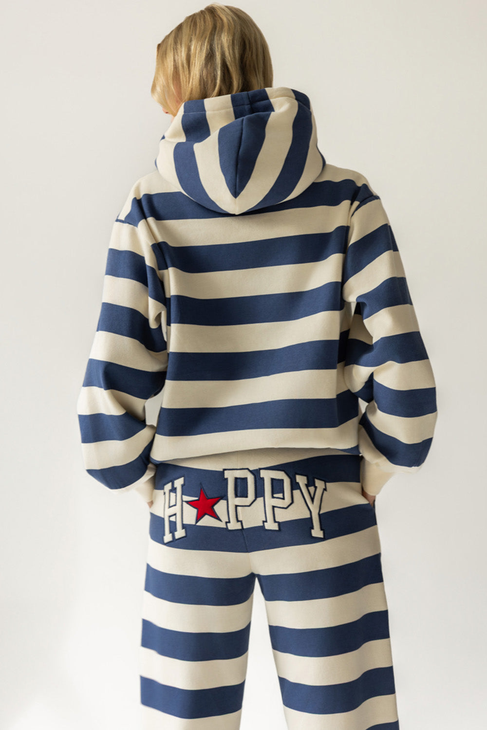 Indigo Stripe Happy Sweatpants
