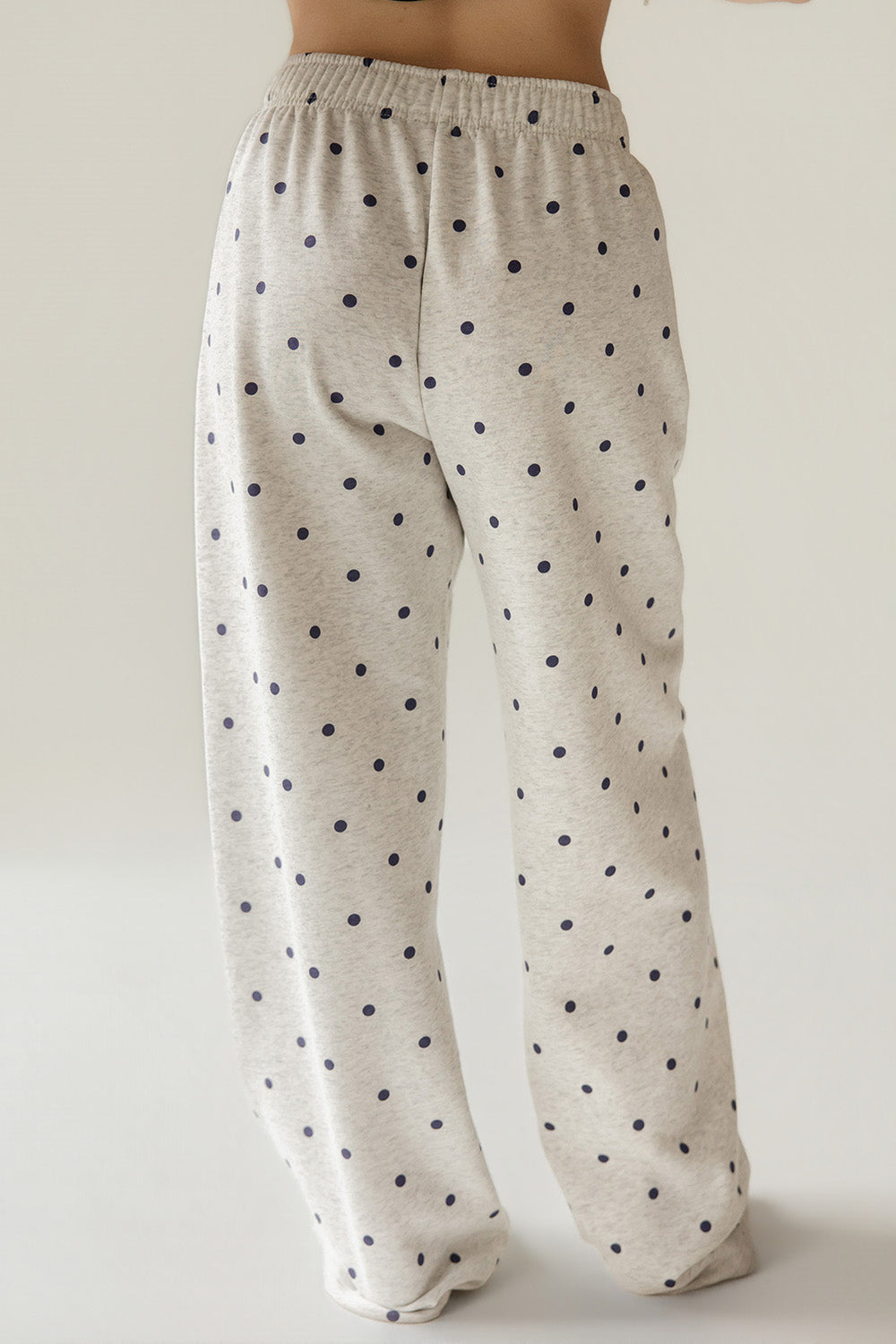 Heather Gray Polka Dot Sweatpants