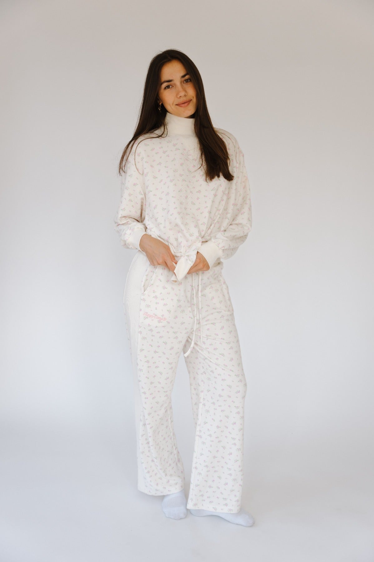 Peony Sprinkle Lexi Mockneck