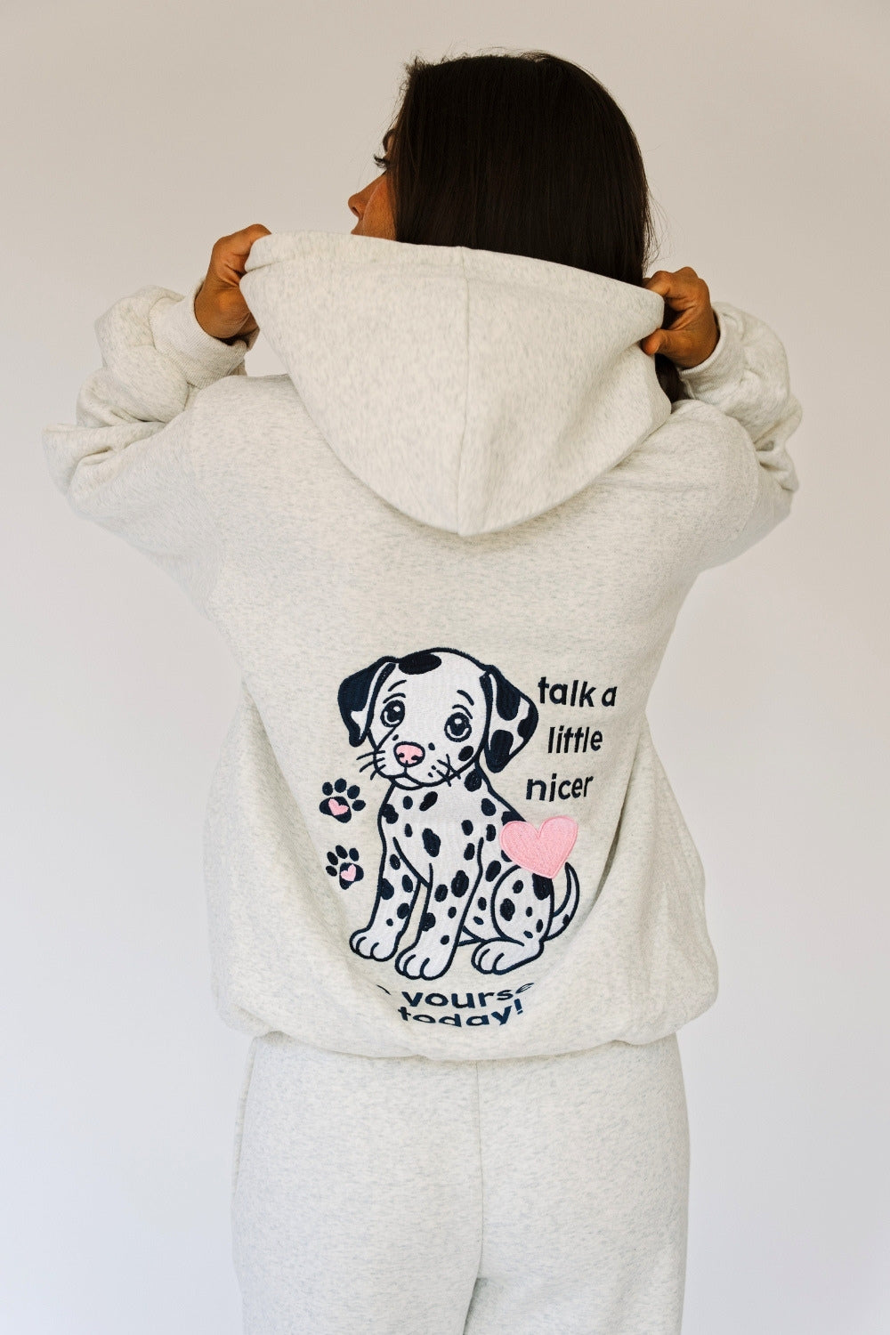 Talk Nicely Zip Up Hoodie
