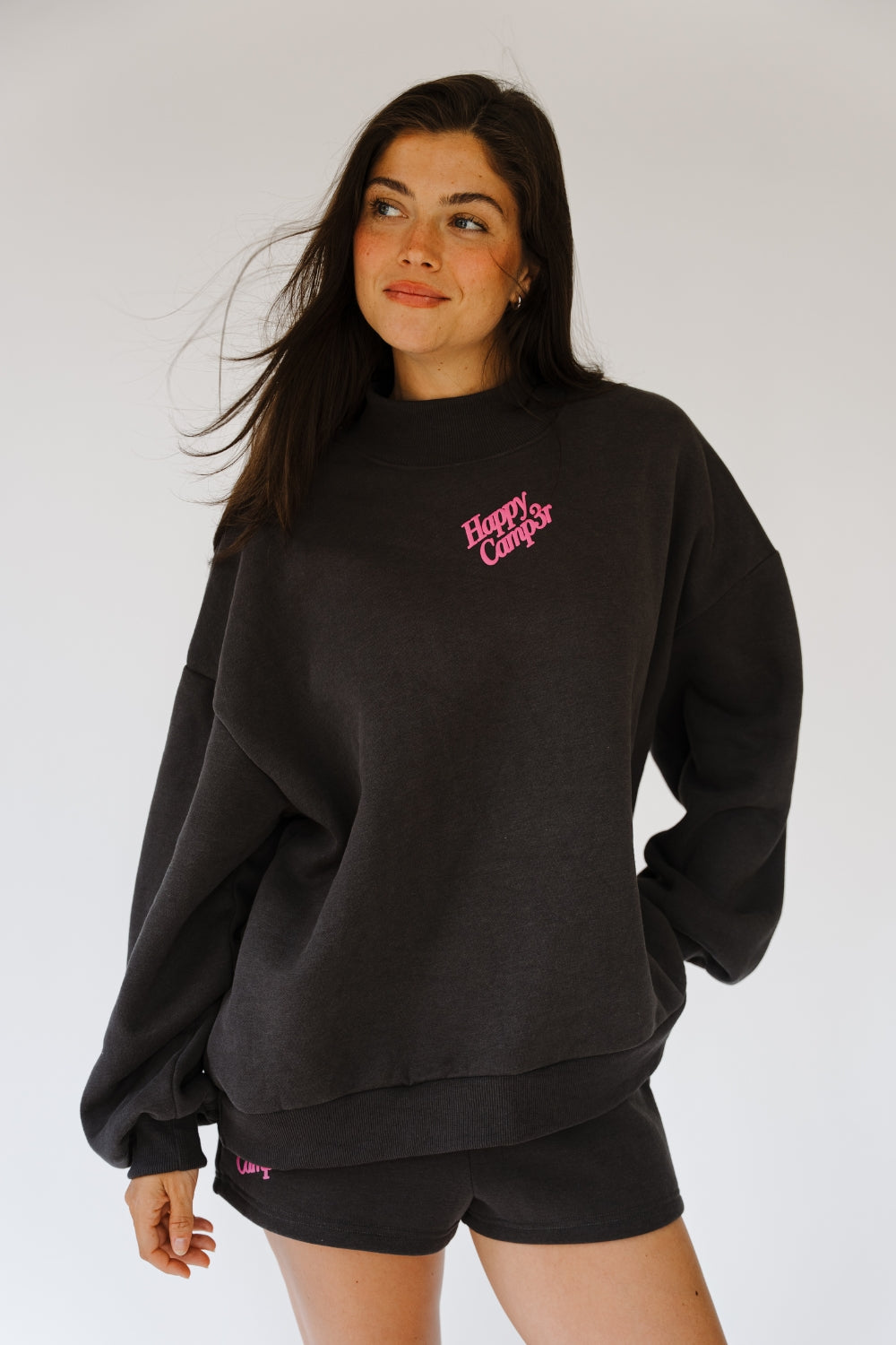 Puff Series Mockneck - Slate Gray