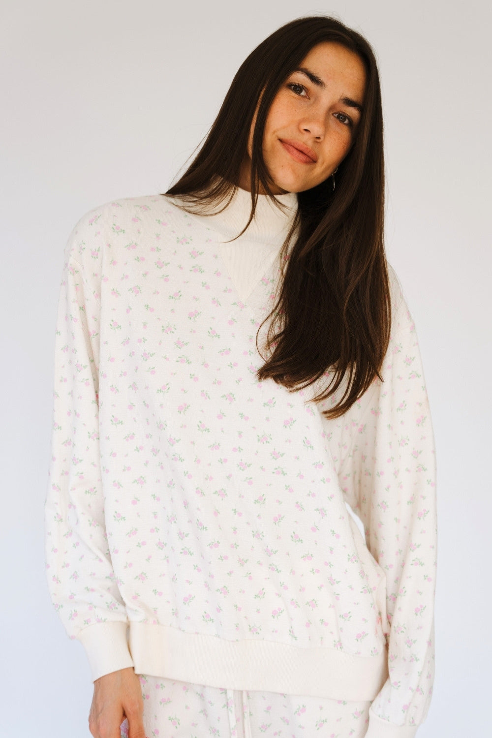 Peony Sprinkle Lexi Mockneck