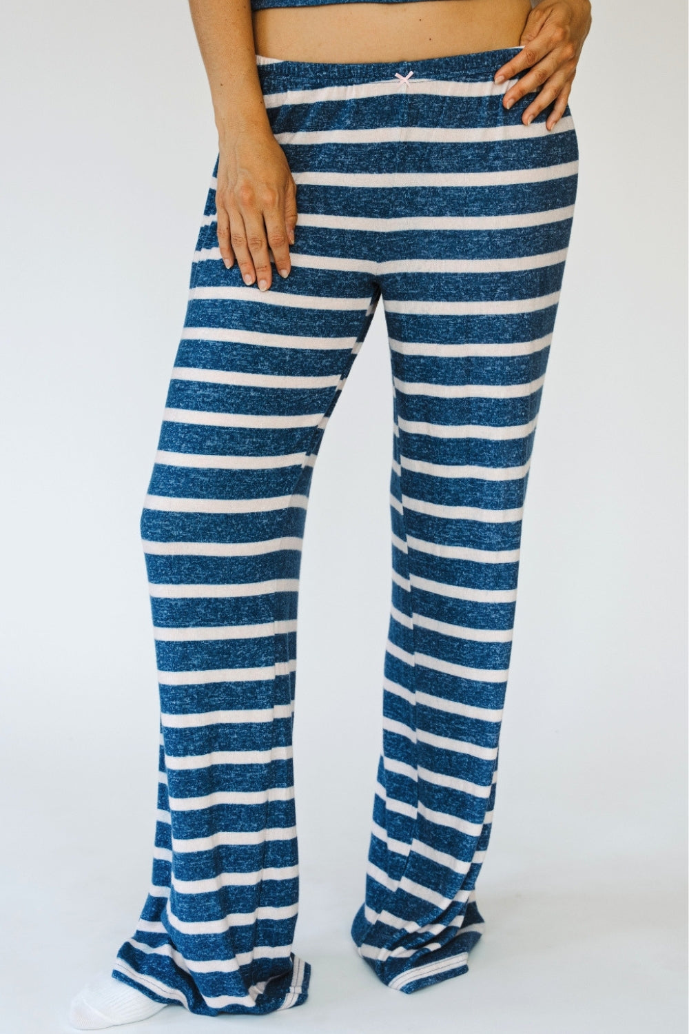 Blush Navy Bands Liz Bottoms