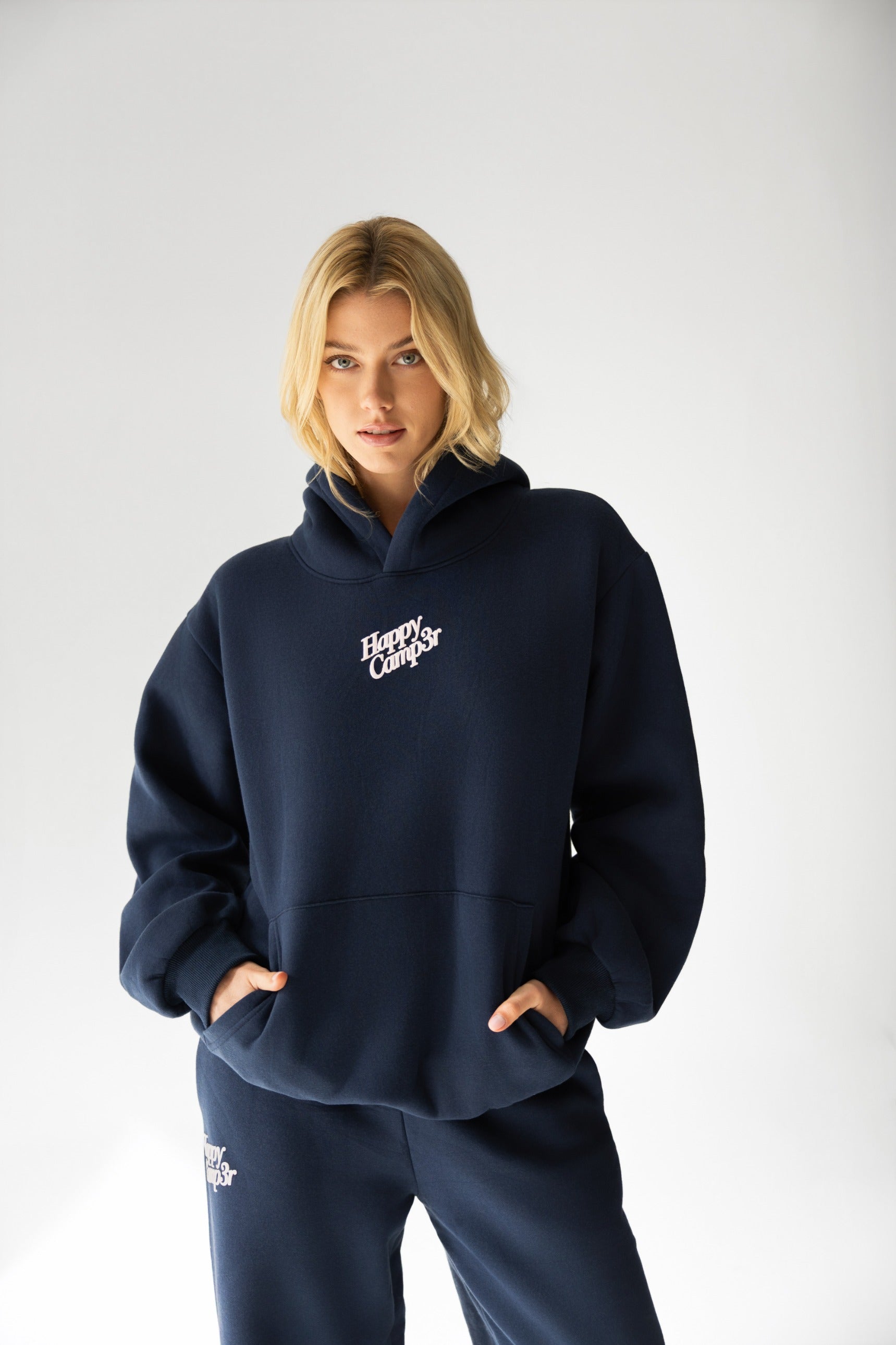 Navy Puff Series Core Hoodie