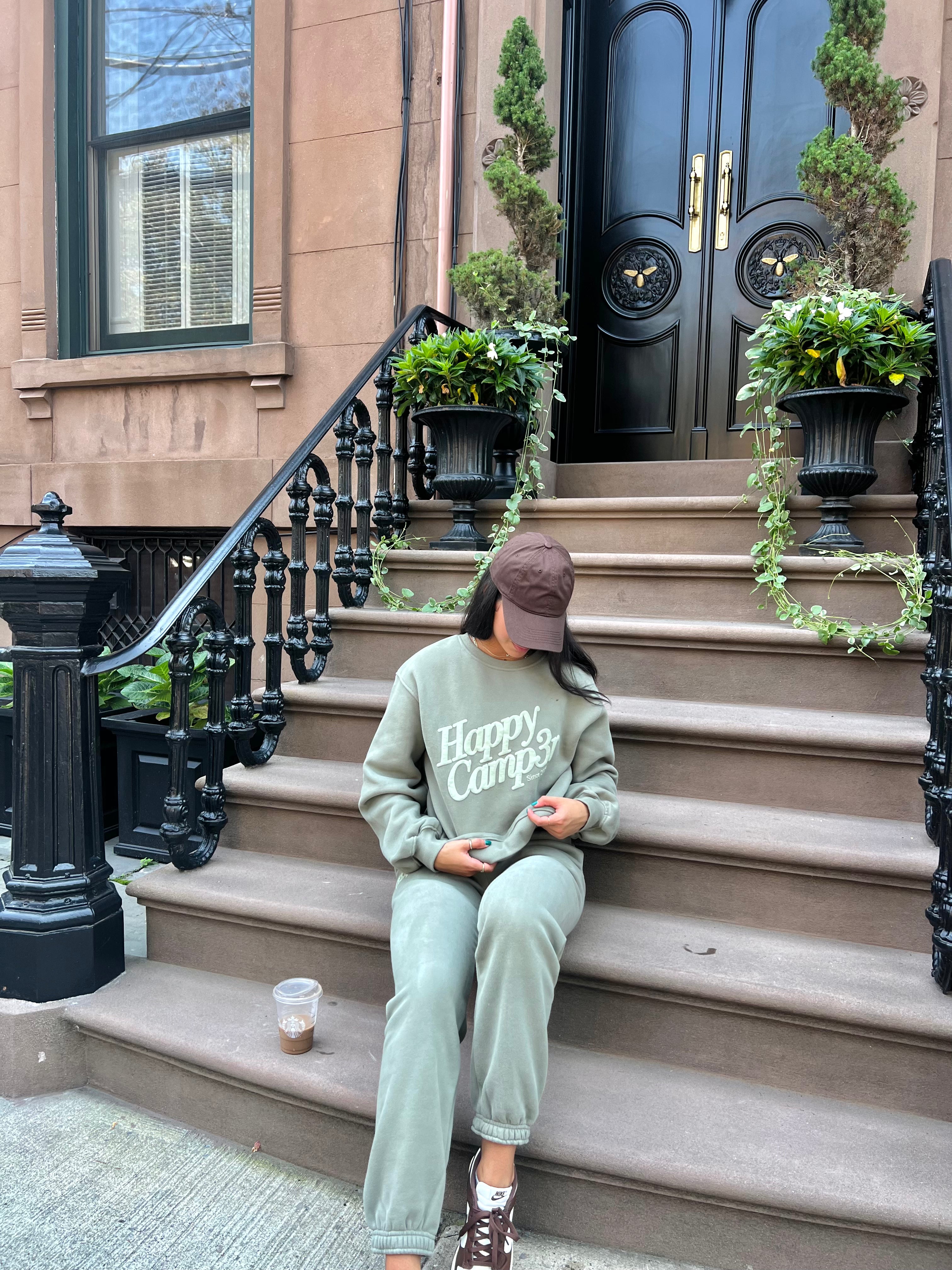 Puff Series Sweatpants - Dusty Olive
