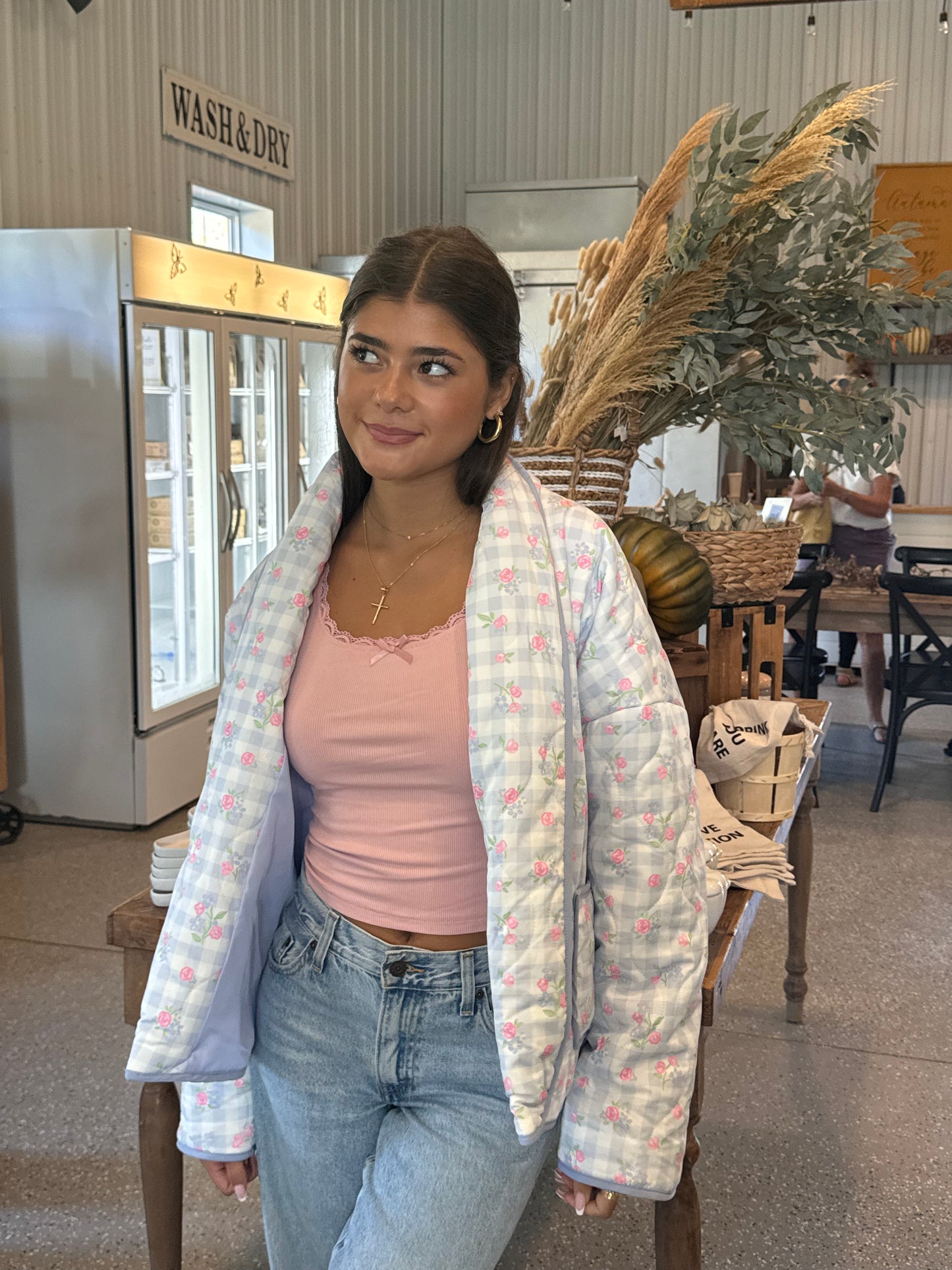 Cotton Candy Oversized Quilted Jacket