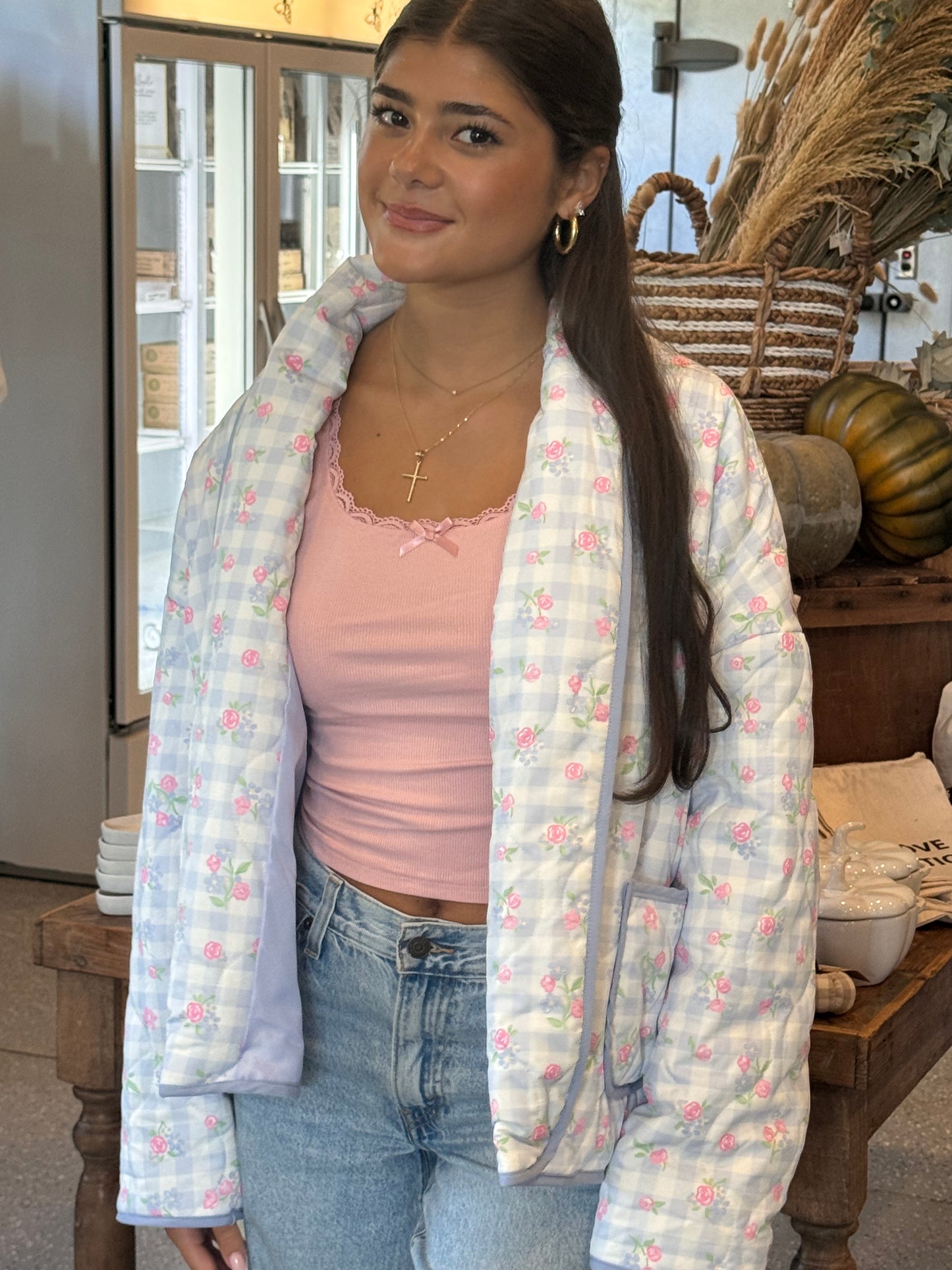 Cotton Candy Oversized Quilted Jacket