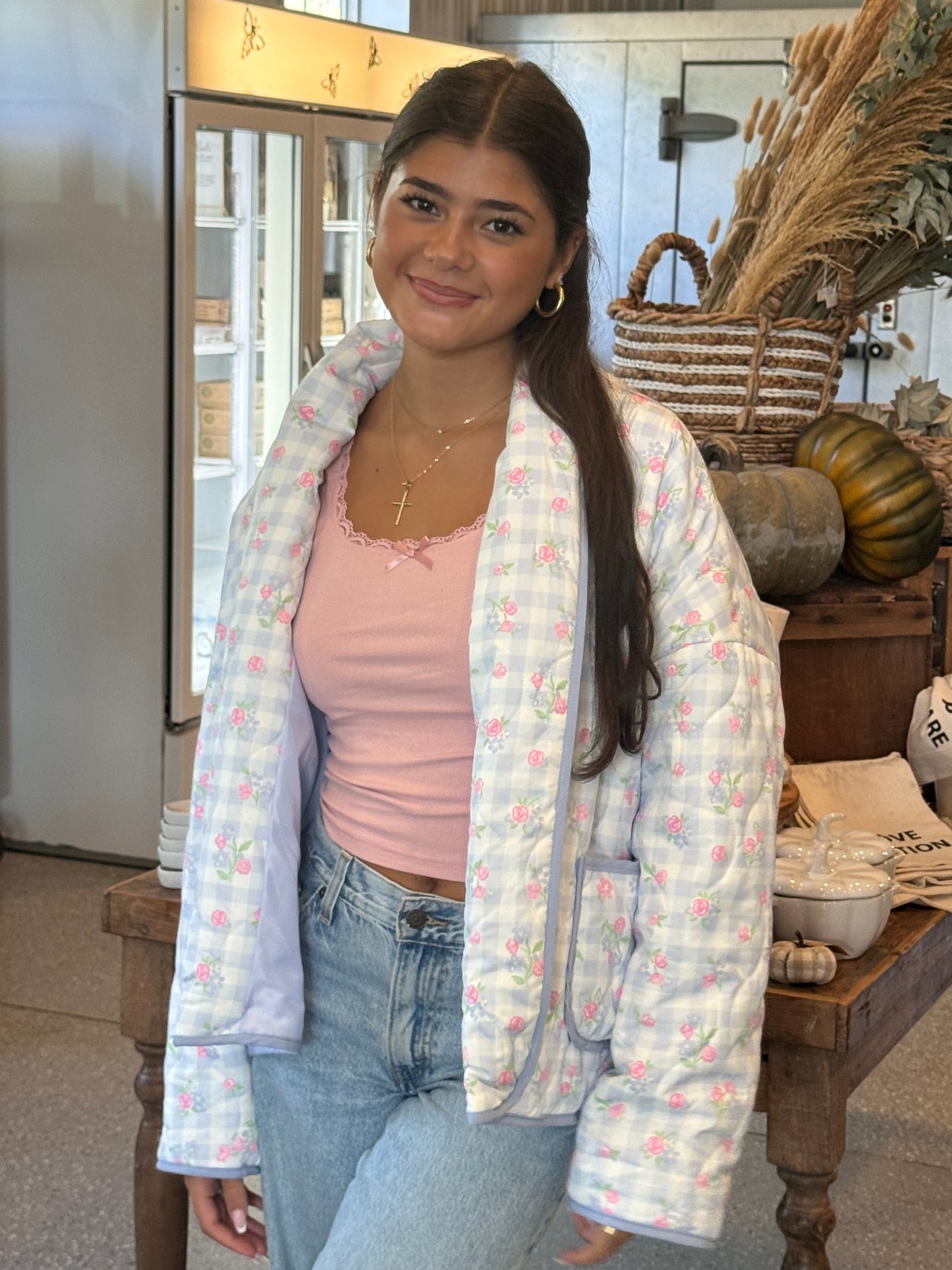 Cotton Candy Oversized Quilted Jacket