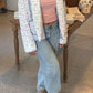 Cotton Candy Oversized Quilted Jacket