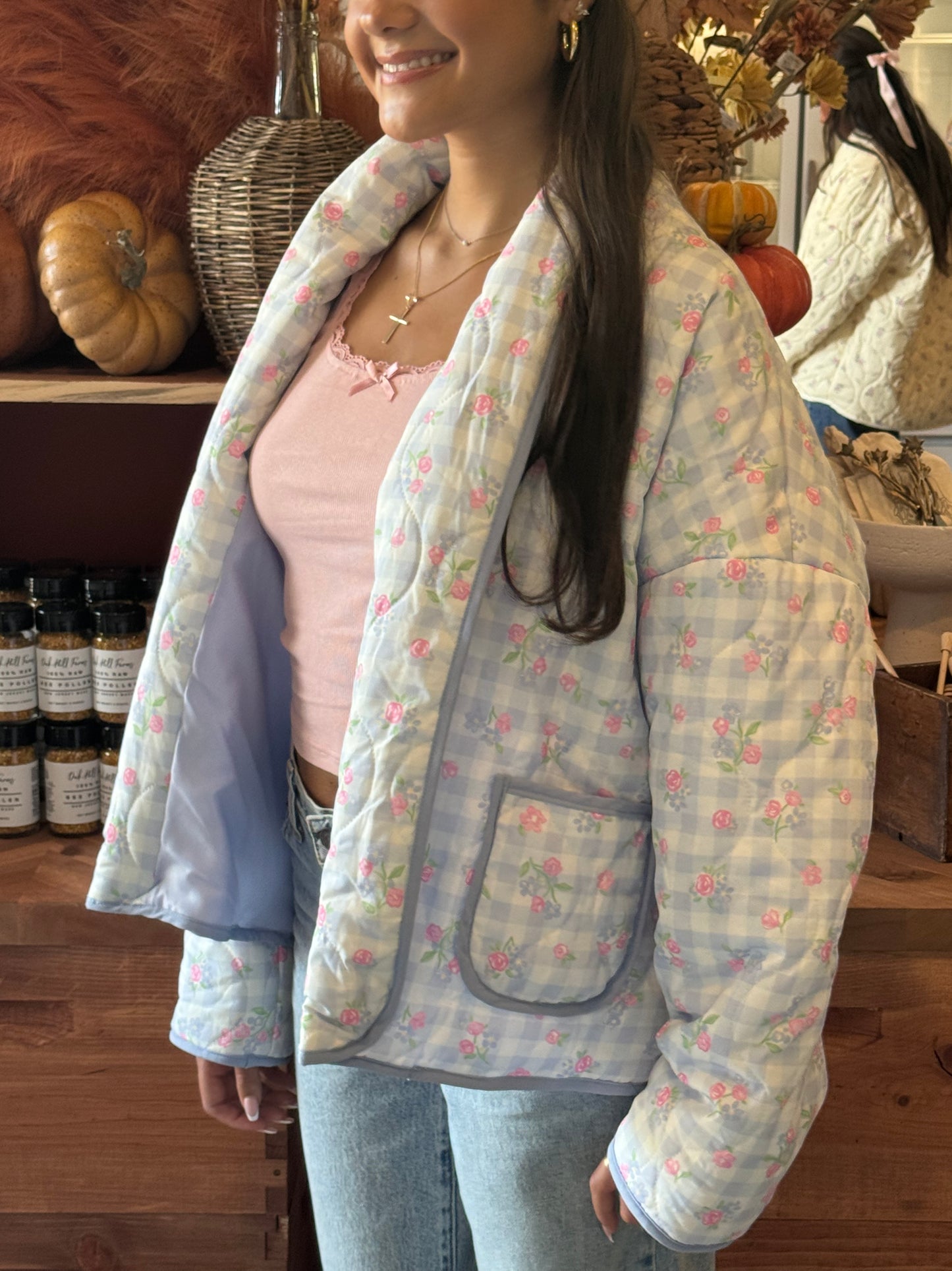 Cotton Candy Oversized Quilted Jacket