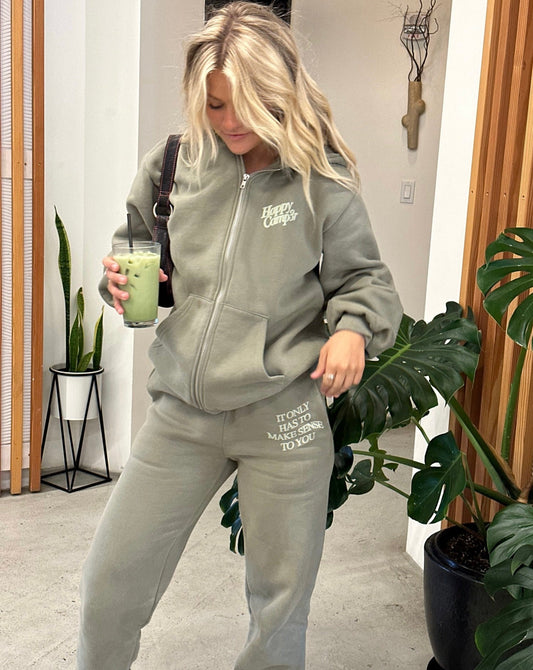 It Only Has To Make Sense To You Sweatpants - Dusty Olive