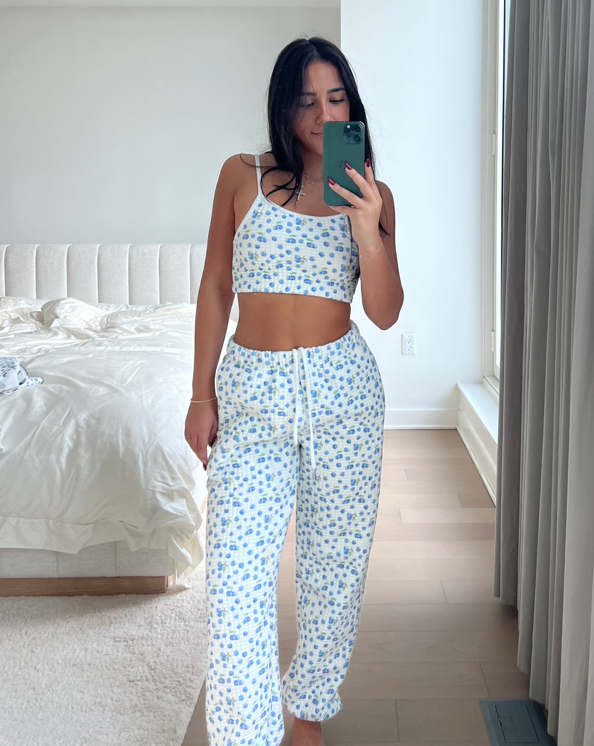 Quilted Tank Top - Blueberry Bliss – Happy Camp3r Quilted Tank Top - Blueberry Bliss – Happy Camp3r