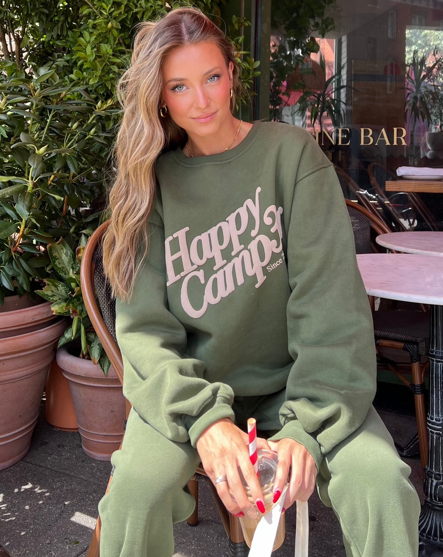 Puff Series Crewneck - Hunter Green