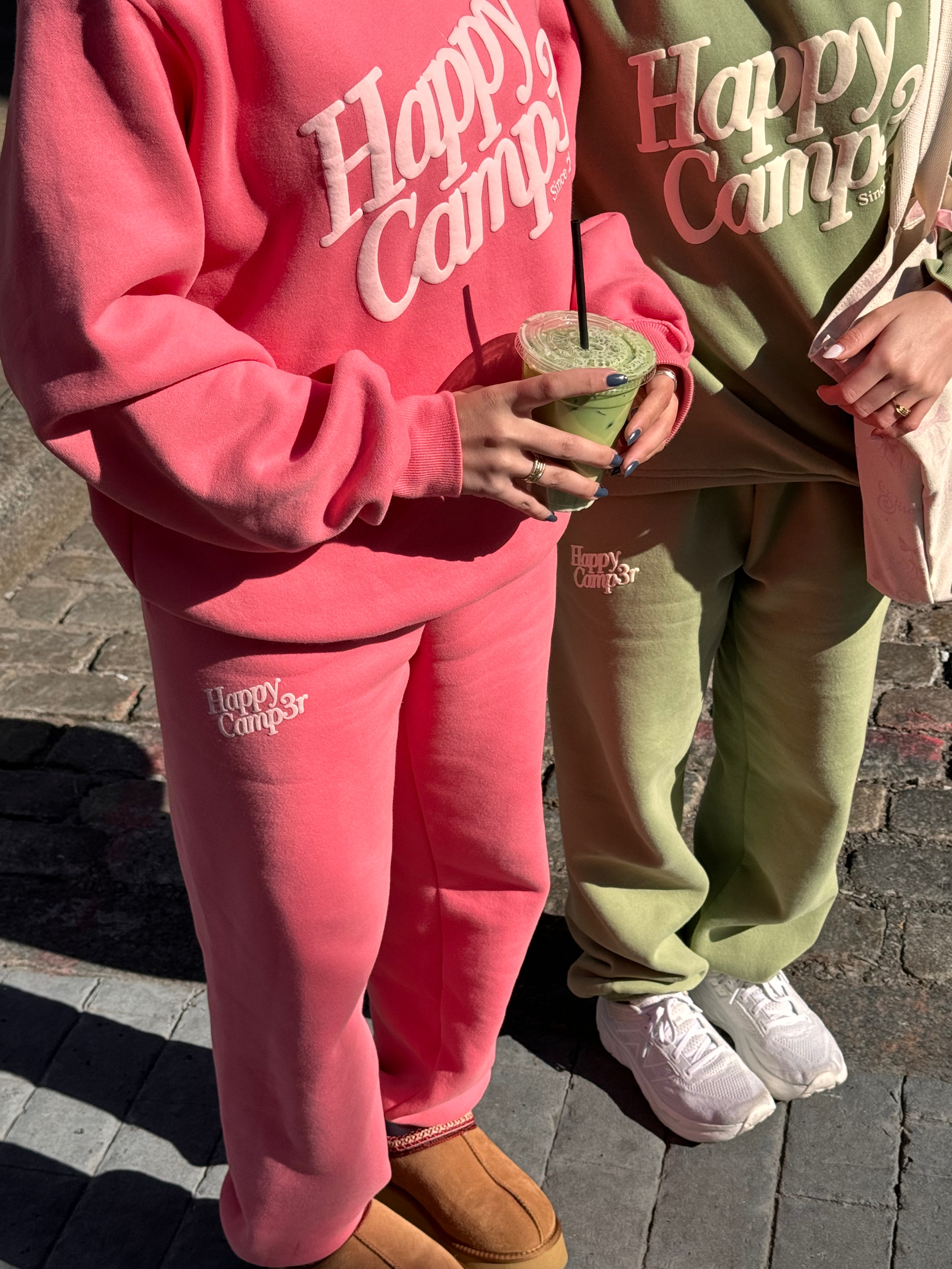 Puff Series Crewneck - Strawberry Milk