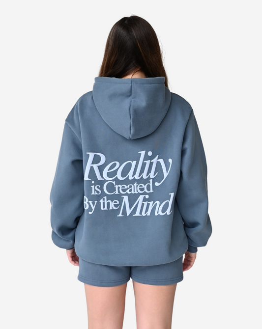 Reality is Created By the Mind Hoodie - Cloudy Blue