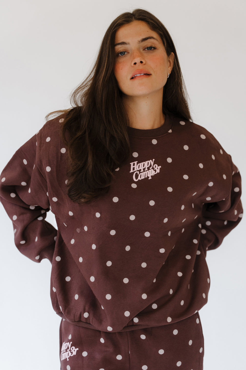Cocoa Dot Crewneck