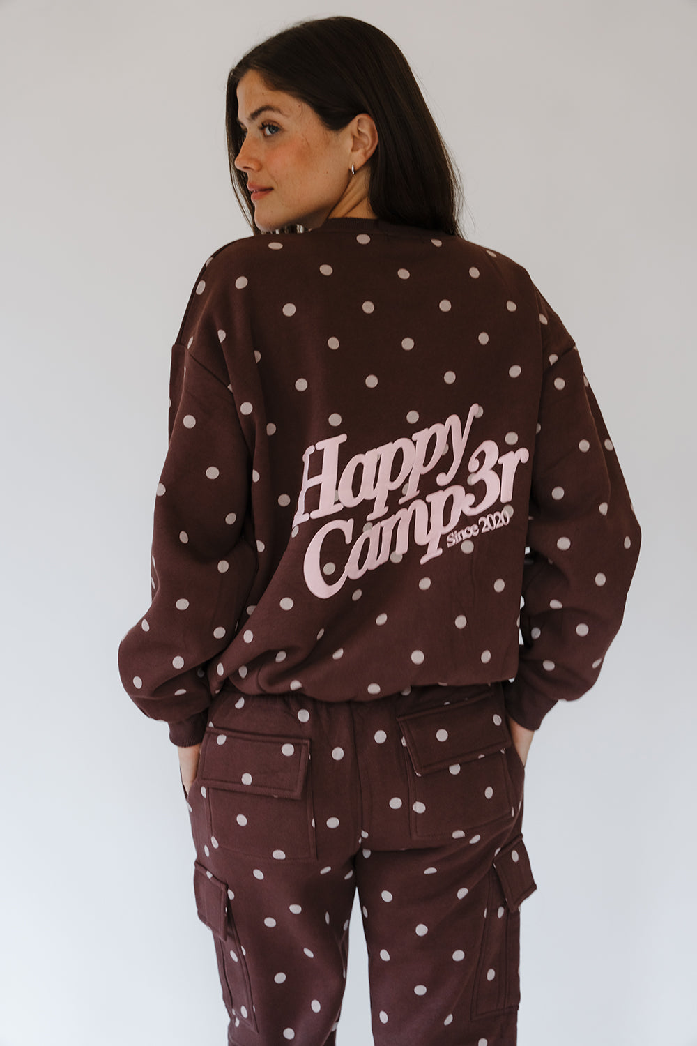 Cocoa Dot Crewneck