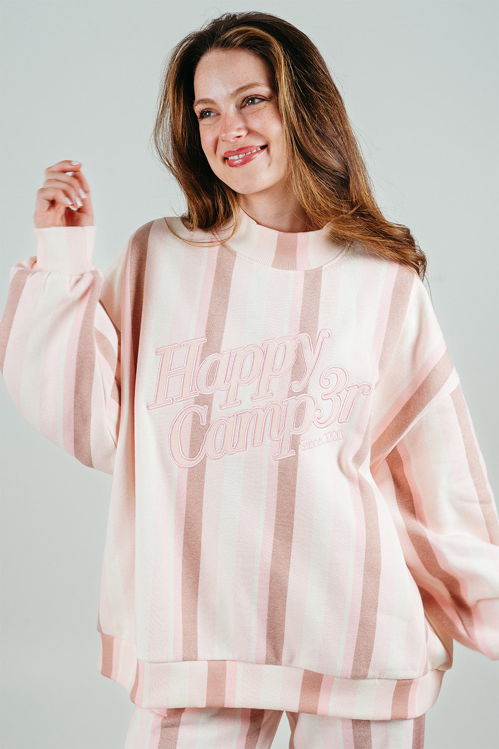 Sundae Stripes Mockneck