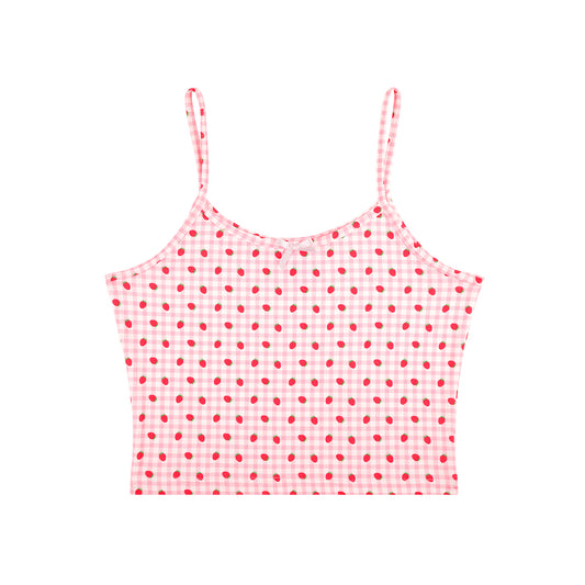 Strawberry Milkshake Pajama Tank Top
