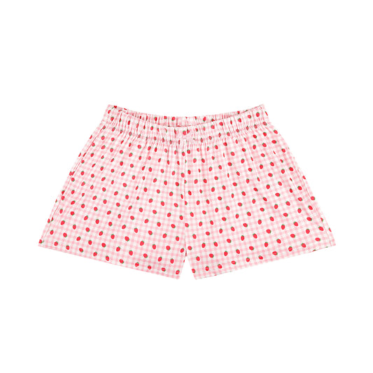 Strawberry Milkshake Pajama Shorts