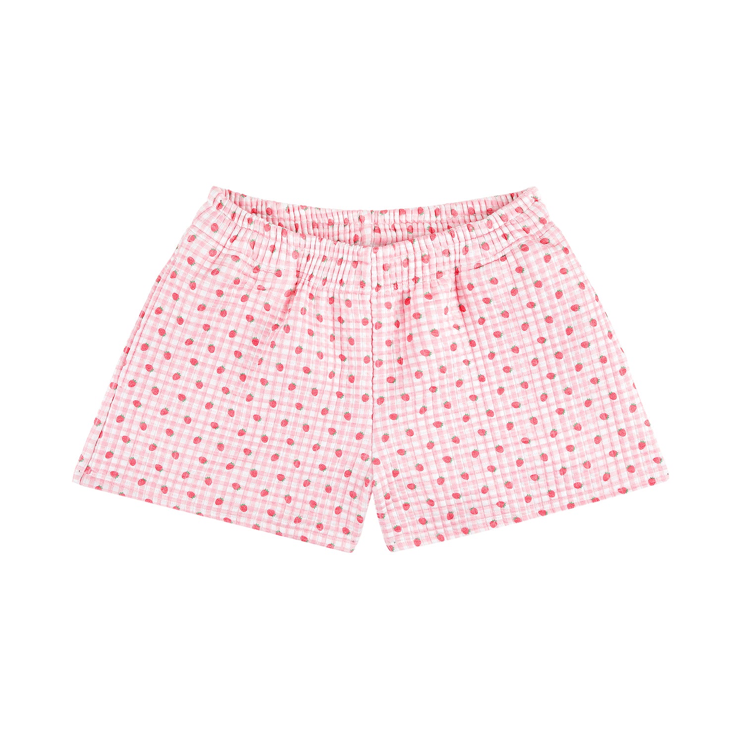 Quilted Shorts - Strawberry Milkshake – The Happy Camp3r