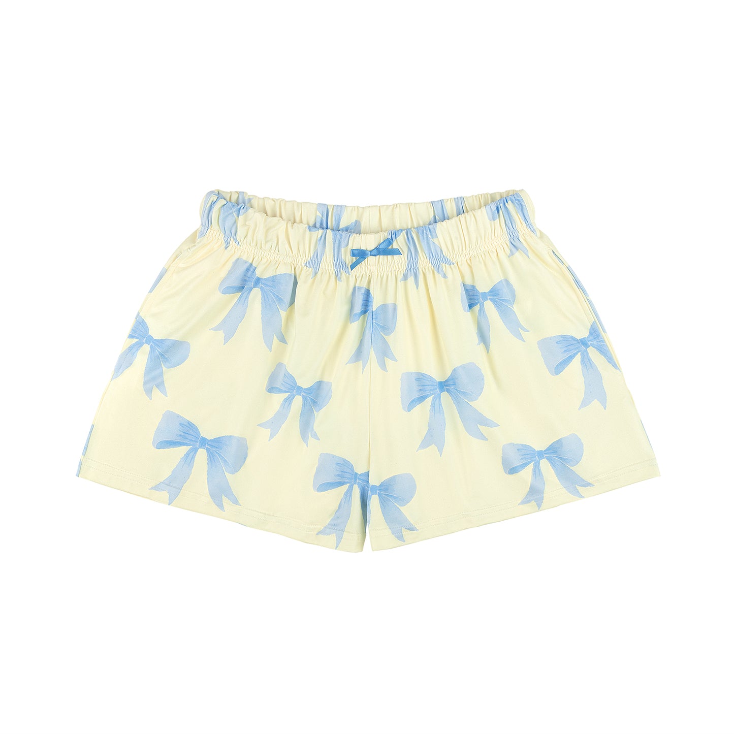 Blue Bows Pajama Shorts