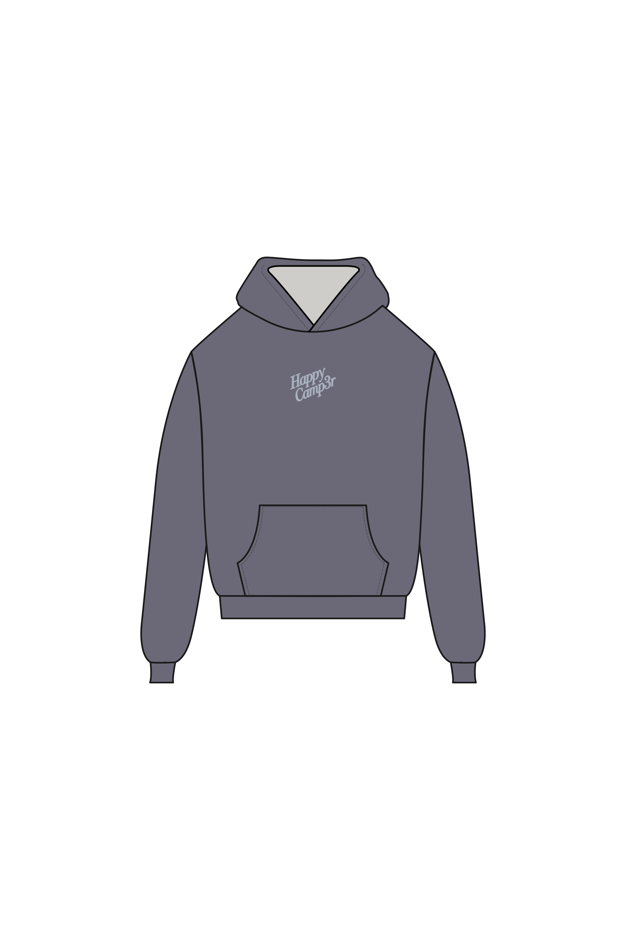 Puff Series Hoodie - Vintage Blue