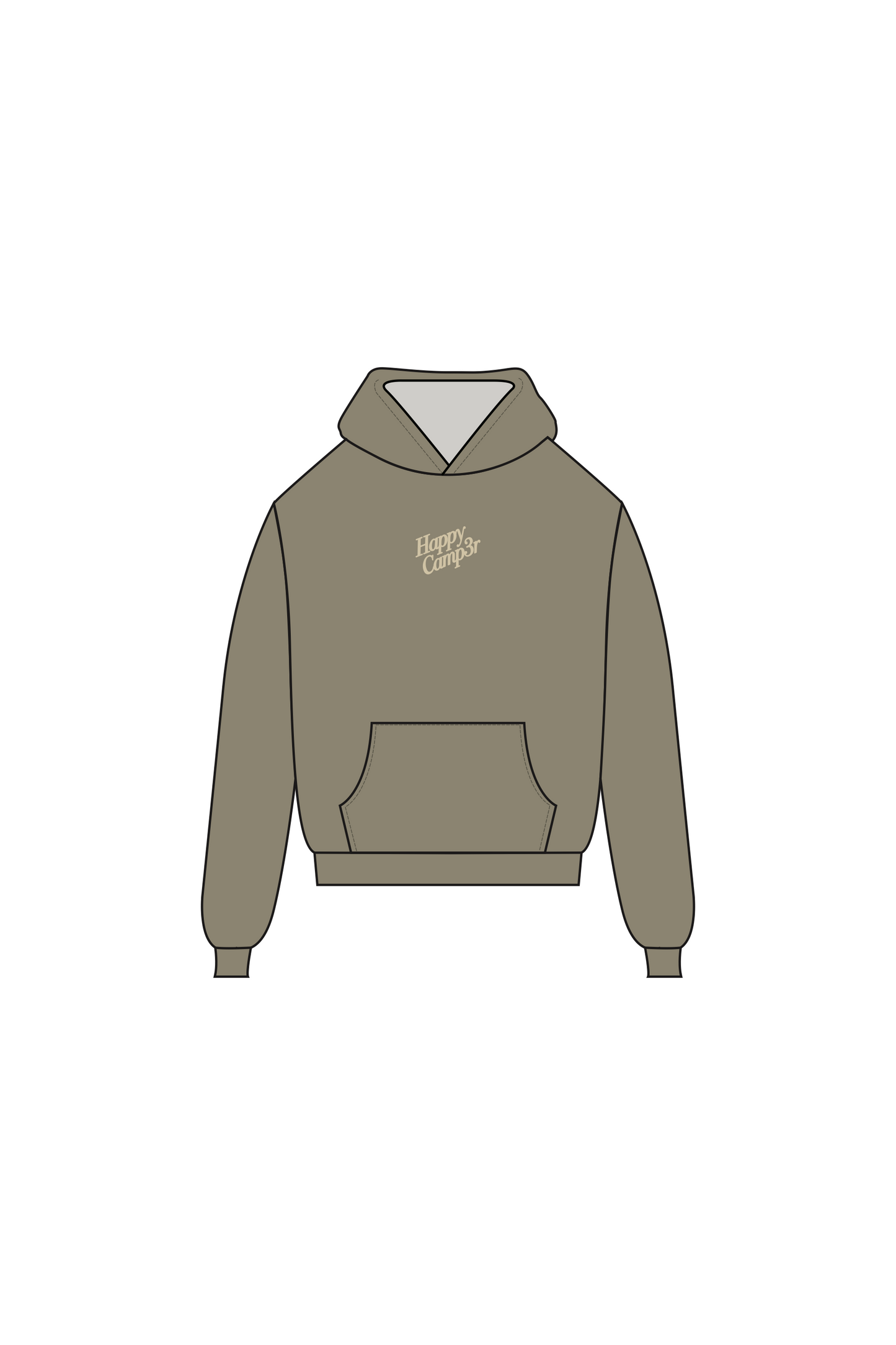 Puff Series Hoodie - Dusty Olive