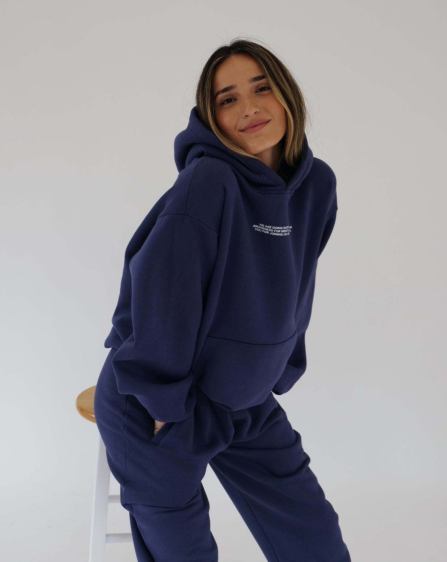 Gratitude Hoodie - Navy Blue