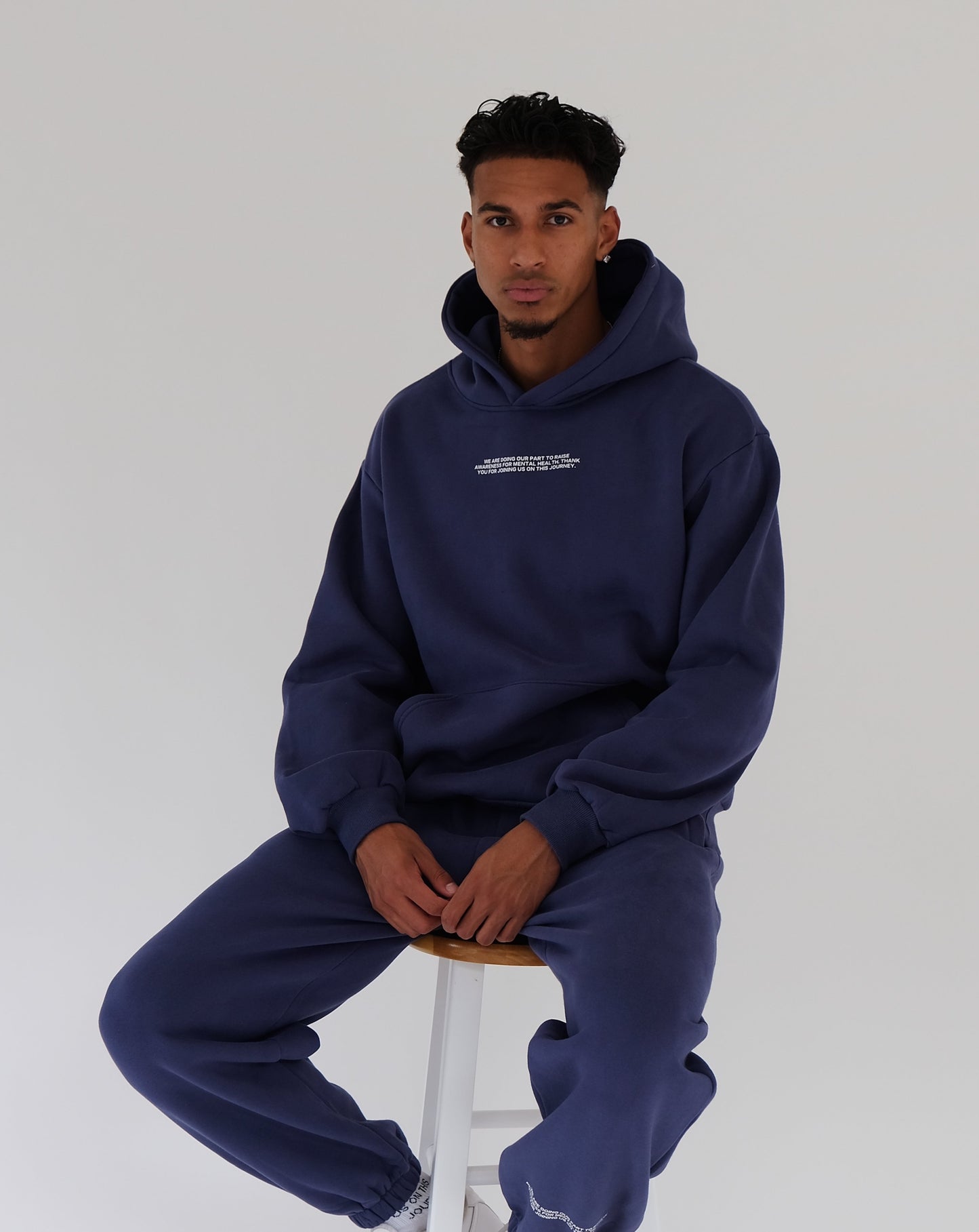 Gratitude Hoodie - Navy Blue