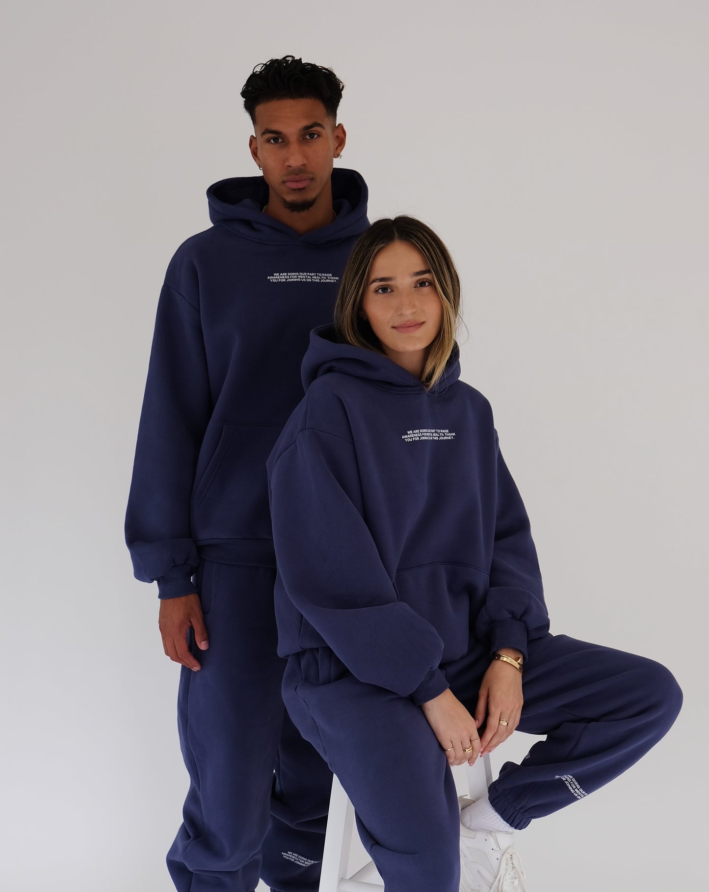 Gratitude Hoodie - Navy Blue