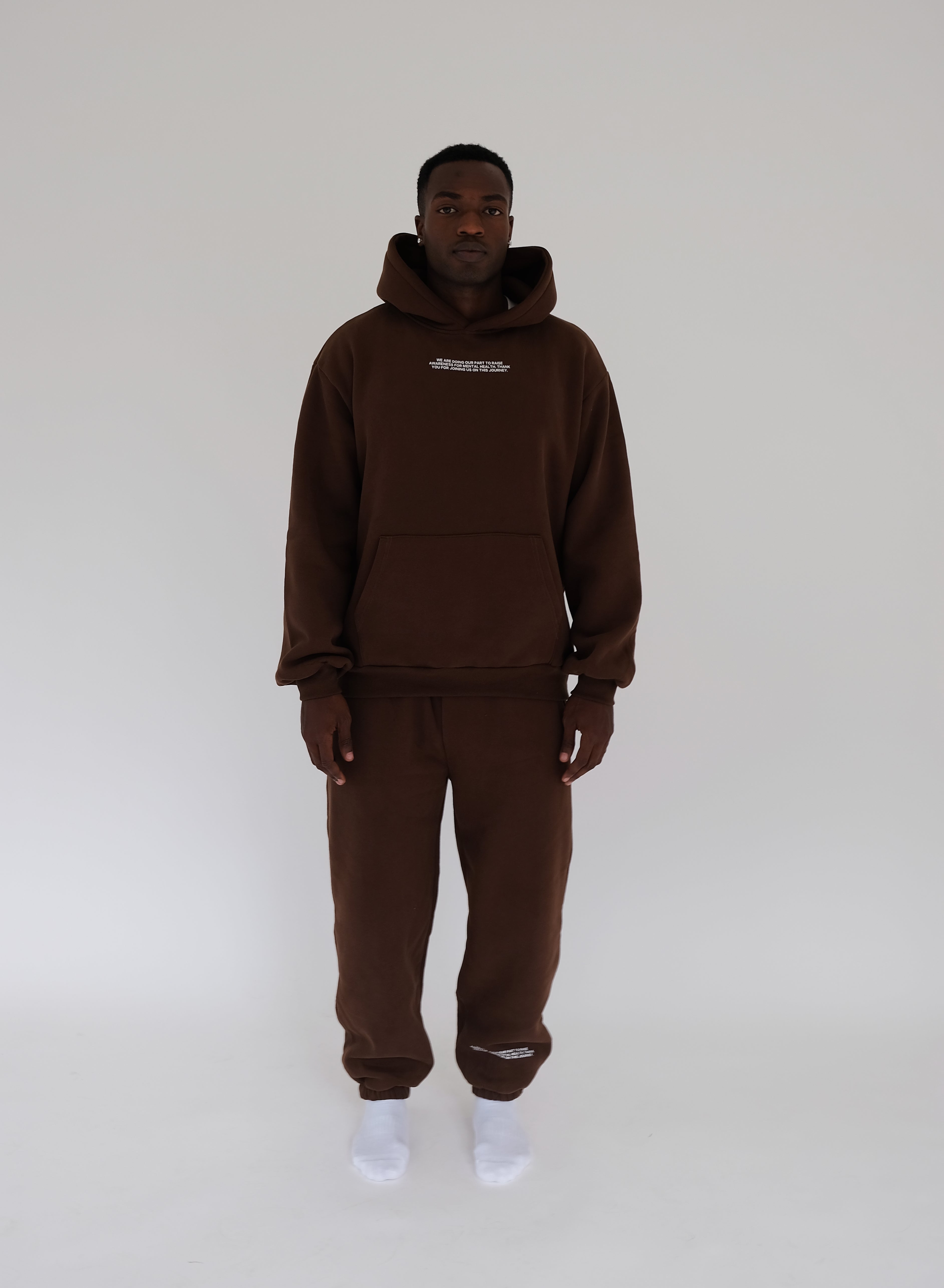 Chocolate coloured outlet hoodie