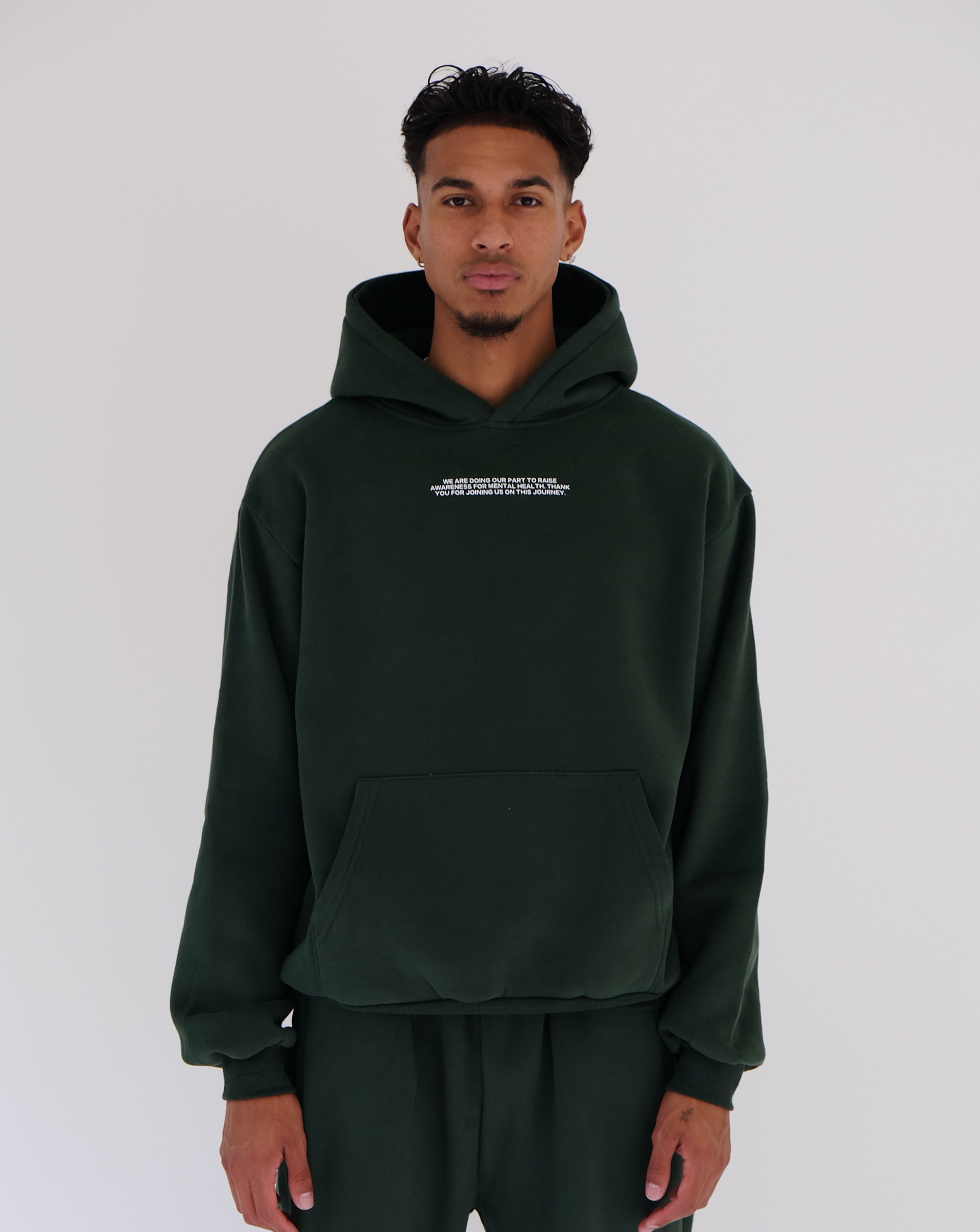 Forest green mens discount hoodie