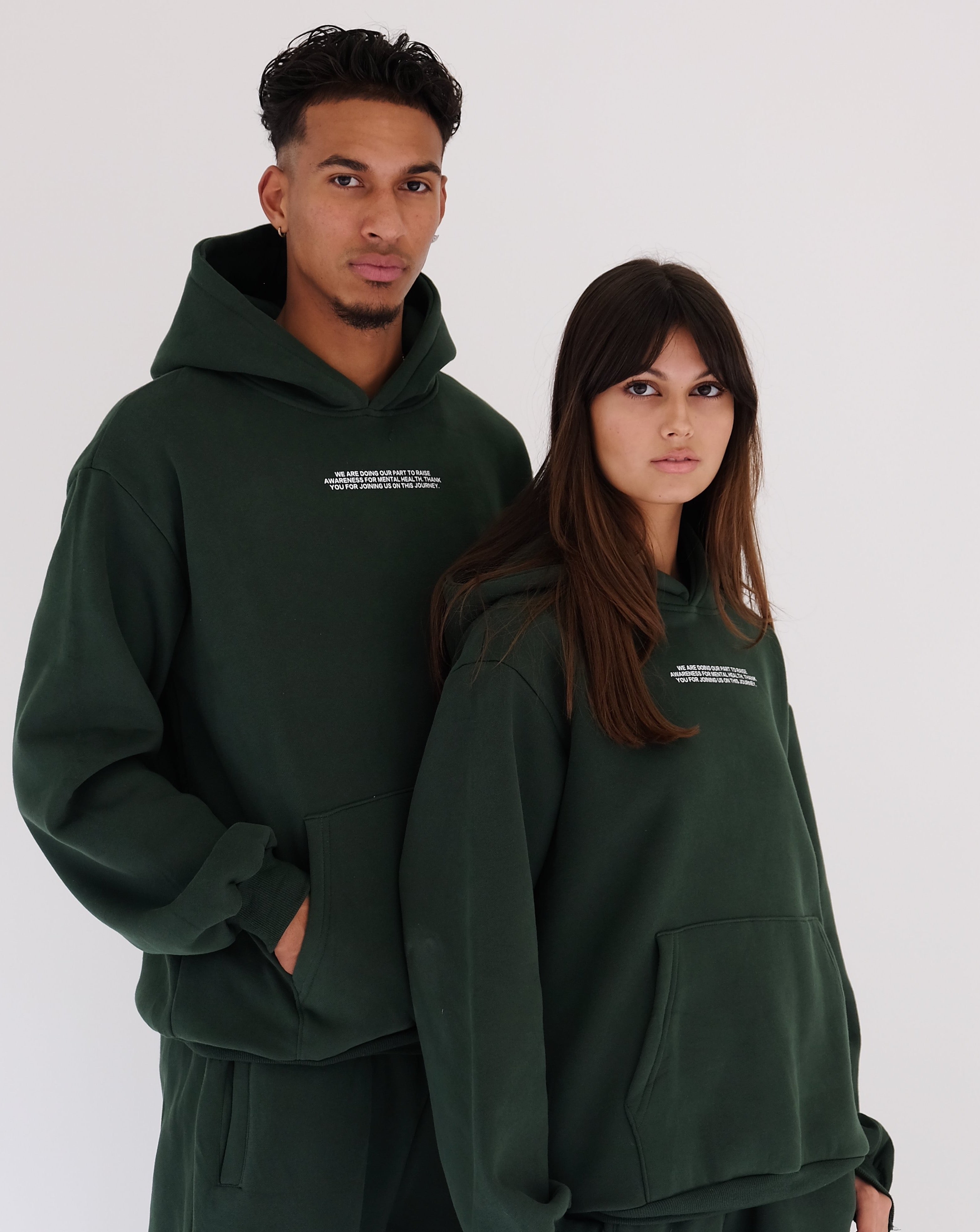 Dark forest green online hoodie