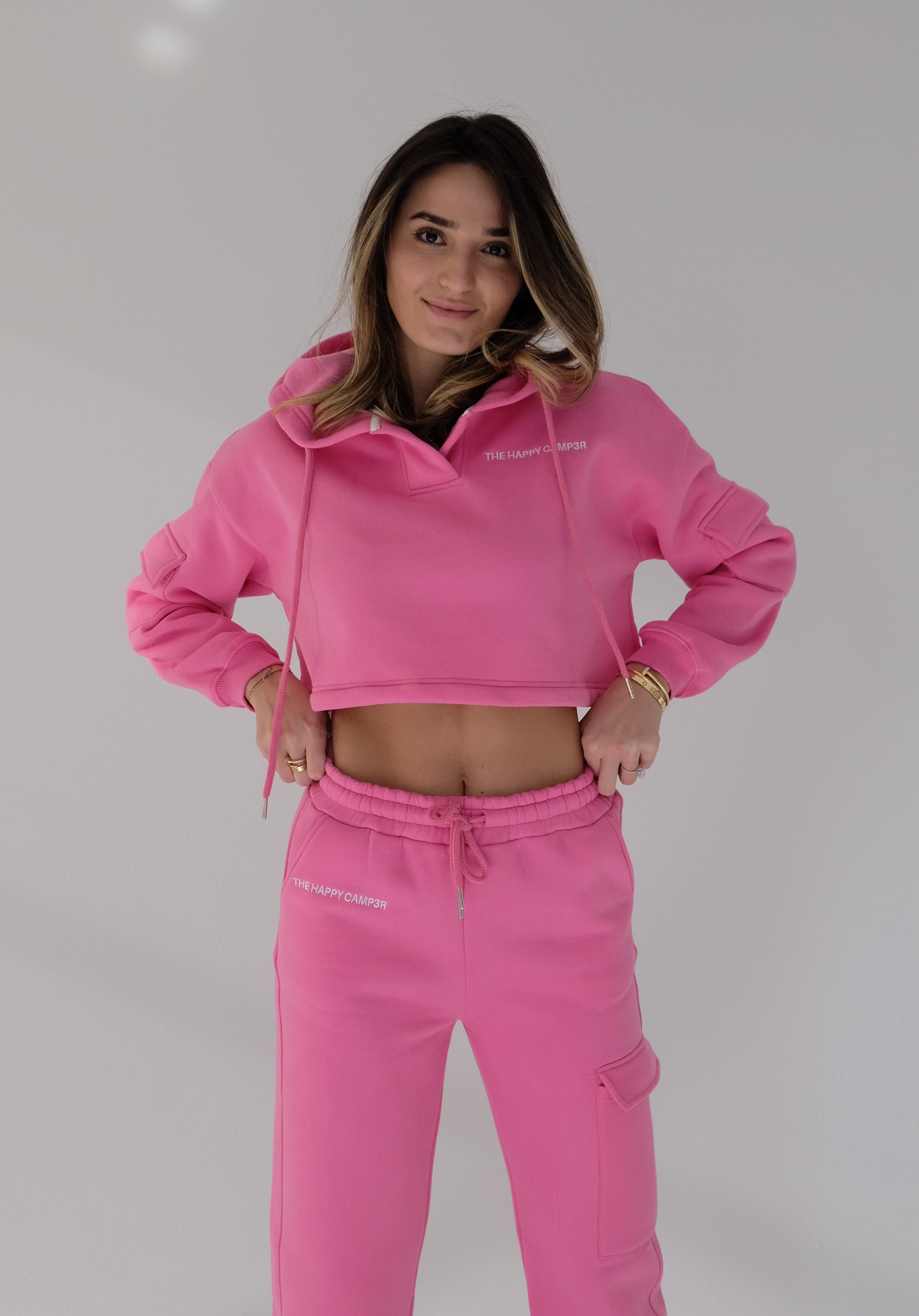 Bubblegum pink arden online hoodie