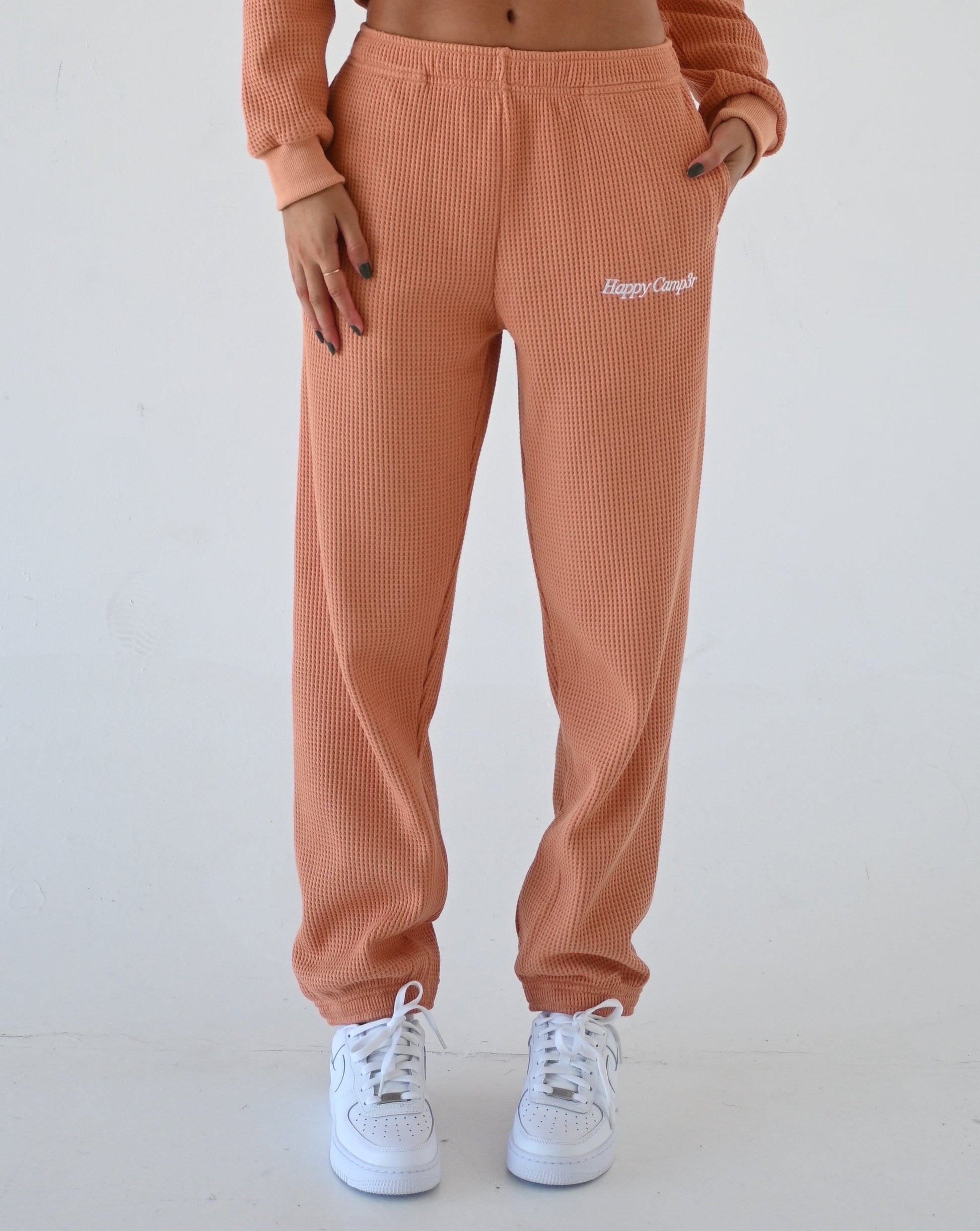 Waffle Joggers - Tangerine – The Happy Camp3r