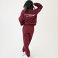 You Deserve the World Sweatpants - Wine Red