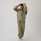 Disrupt Anxiety with Gratitude Zip-up Hoodie - Dusty Olive