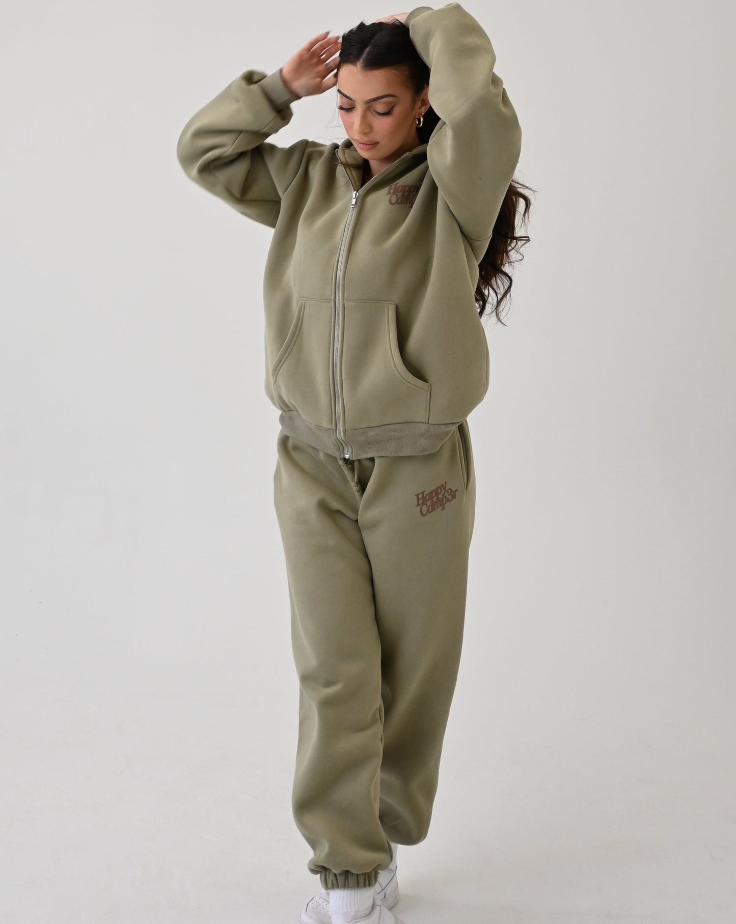 Disrupt Anxiety with Gratitude Sweatpants - Dusty Olive