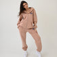 Disrupt Anxiety with Gratitude Sweatpants - Vintage Peach