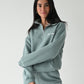 Quilted Quarter Zip - Teal