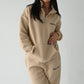 Quilted Joggers - Sand