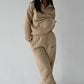 Quilted Joggers - Sand