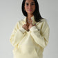 Quilted Quarter Zip - Buttermilk