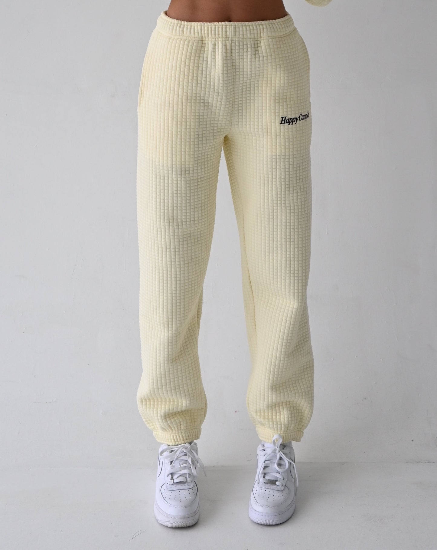 Quilted Joggers - Buttermilk