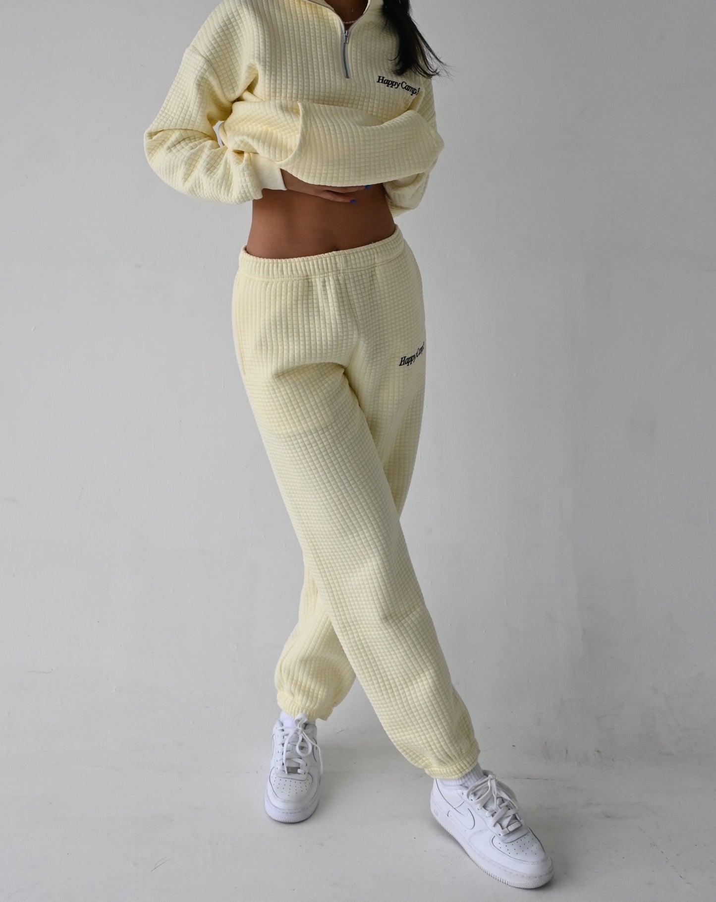 Quilted Joggers - Buttermilk