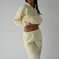 Quilted Joggers - Buttermilk