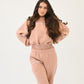Cloud Cropped Hoodie - Vintage Peach