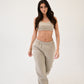 Cloud Crop Top - Taupe